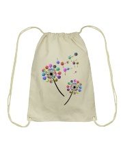 Natural dandelion Drawstring Bag tile