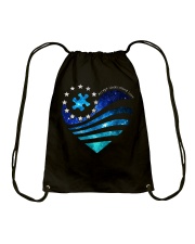 In April We Wear Blue Galaxy Colors Drawstring Bag tile