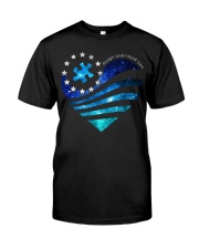 In April We Wear Blue Galaxy Colors Classic T-Shirt front