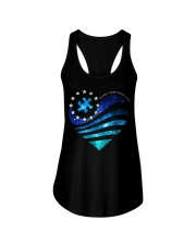 In April We Wear Blue Galaxy Colors Ladies Flowy Tank tile