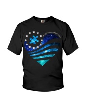 In April We Wear Blue Galaxy Colors Youth T-Shirt tile