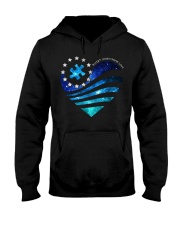 In April We Wear Blue Galaxy Colors Hooded Sweatshirt tile