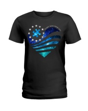 In April We Wear Blue Galaxy Colors Ladies T-Shirt tile