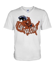 I can't breathe V-Neck T-Shirt tile