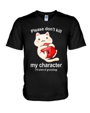 Don't kill me V-Neck T-Shirt tile