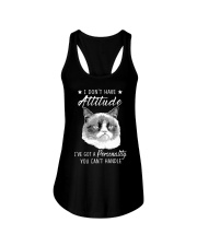 I don't have attitude Ladies Flowy Tank tile