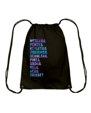 Dungeon First Campaign List Characters Drawstring Bag tile