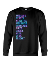 Dungeon First Campaign List Characters Crewneck Sweatshirt tile