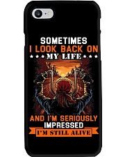 Sometimes I look back on my life Phone Case tile