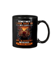 Sometimes I look back on my life Mug tile