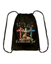 Independence day one nation under God Drawstring Bag tile