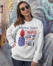 American nurses independence day Crewneck Sweatshirt lifestyle-unisex-sweatshirt-front-3