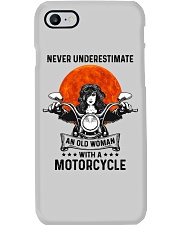 Never underestimate an old woman Phone Case tile