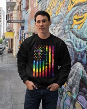 Tie dye American Independence day Crewneck Sweatshirt lifestyle-unisex-sweatshirt-front-2
