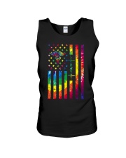 Tie dye American Independence day Unisex Tank tile