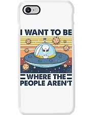 I want to be where the people aren't Phone Case tile