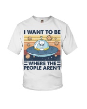 I want to be where the people aren't Youth T-Shirt tile