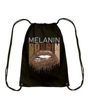 Melanin Poppin Drawstring Bag tile