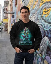 In my defense I was left Crewneck Sweatshirt lifestyle-unisex-sweatshirt-front-2