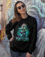 In my defense I was left Crewneck Sweatshirt lifestyle-unisex-sweatshirt-front-3