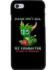 Don't kill my character Phone Case tile