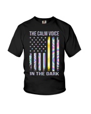 The calm voice in the dark Youth T-Shirt tile