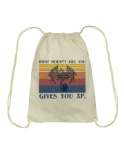 What doesn't kill you Drawstring Bag tile