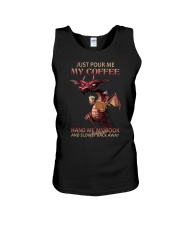 Just pour me my coffee Unisex Tank tile