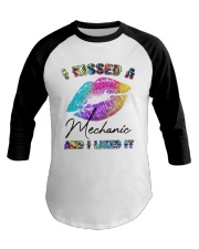 I kissed a mechanic and I liked it Baseball Tee tile