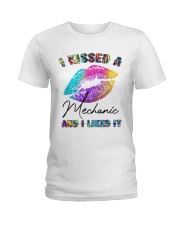 I kissed a mechanic and I liked it Ladies T-Shirt tile