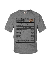 Brown sugar bae Nutrition facts Youth T-Shirt tile