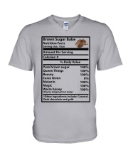 Brown sugar bae Nutrition facts V-Neck T-Shirt tile