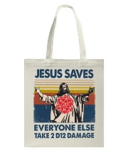 Jesus saves Tote Bag tile