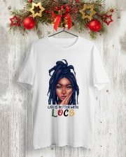 Life is better with locs Classic T-Shirt lifestyle-holiday-crewneck-front-2