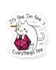 It's fine I'm fine Sticker - 4 pack (Vertical) front