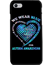 We Wear Blue For Autism Awareness Phone Case tile