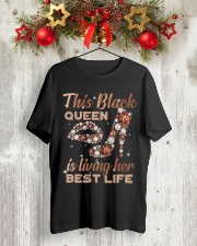 This black queen Classic T-Shirt lifestyle-holiday-crewneck-front-2