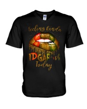 Feeling kinda IDGAF-ish today V-Neck T-Shirt tile