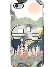 Camping Metal Pattern Print Phone Case i-phone-8-case