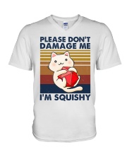 Please don't damage me V-Neck T-Shirt tile