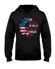 She grew up good Independence day Hooded Sweatshirt tile