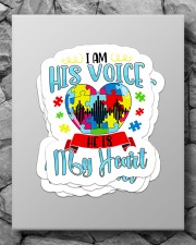 I am his voice he is my heart Sticker - 4 pack (Vertical) aos-sticker-4-pack-vertical-lifestyle-front-09