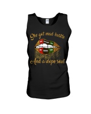 She got mad hustle Unisex Tank tile