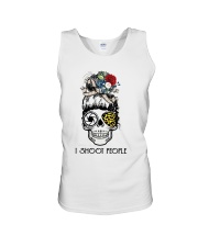I shoot people Unisex Tank tile
