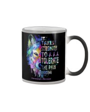 It takes strength - Fibromyalgia awareness Color Changing Mug tile