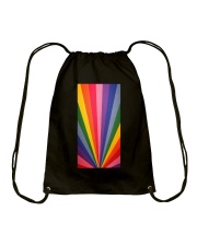 Vintage rainbow Drawstring Bag tile