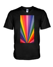 Vintage rainbow V-Neck T-Shirt tile