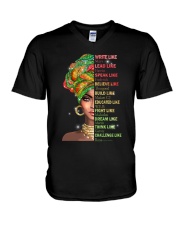 Dream like Martin Lead like Harriet V-Neck T-Shirt tile