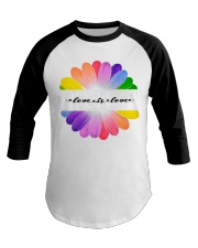 Love is love Baseball Tee tile