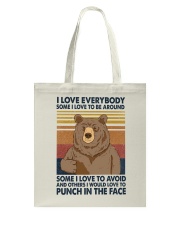 I love everybody Tote Bag tile